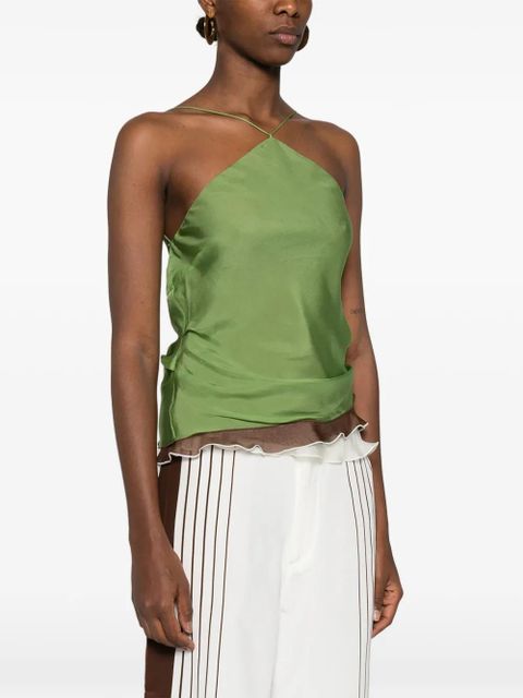SIR. Danica layered top - Green