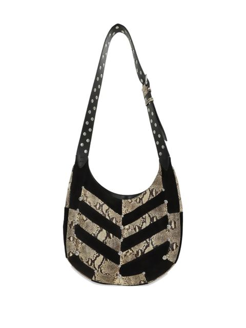 Valentino Garavani large Vlogo studded shoulder bag - Black - zdjęcie produktu nr 2