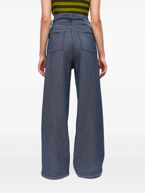 GANNI wide-leg jeans - Blue