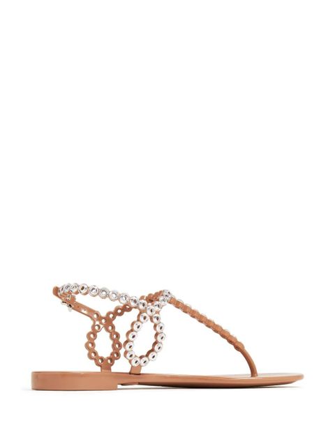 Aquazzura Almost Bare crystal-embellished sandals - Pink