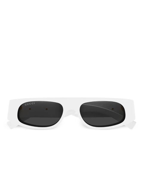 Gucci Eyewear rectangle-frame sunglasses - White - zdjęcie produktu nr 1