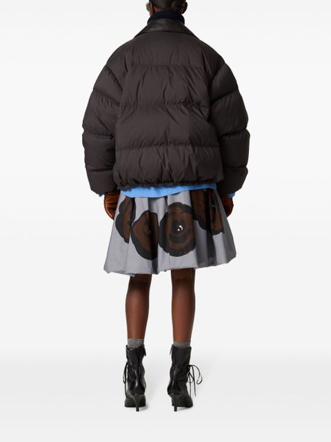 Miu Miu cropped down jacket - Black