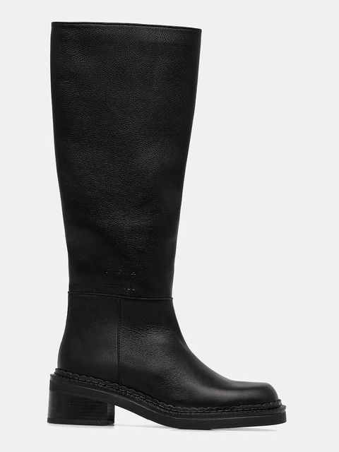 Copenhagen kozaki skórzane damskie kolor czarny na słupku CPH624 black - zdjęcie produktu nr 2