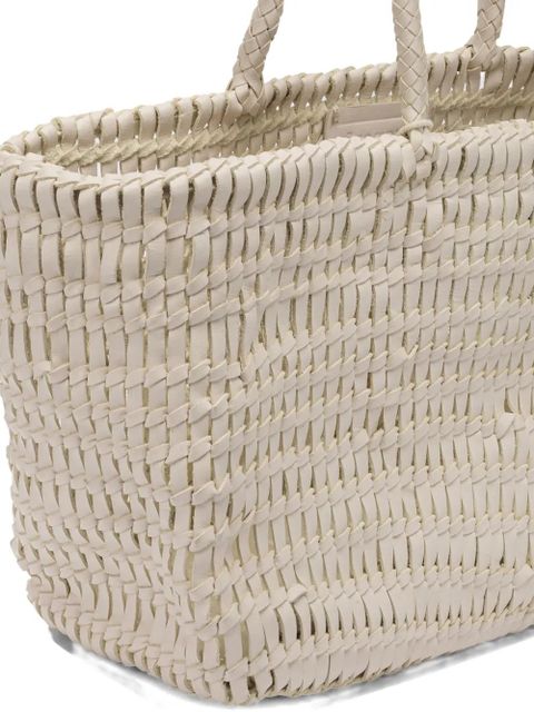 DRAGON DIFFUSION Terrafino woven leather tote bag - Neutrals