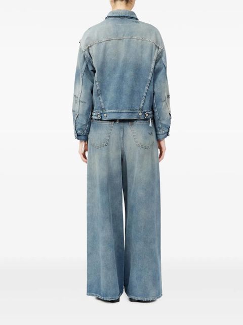 MM6 Maison Margiela single-stitch denim jacket - Blue