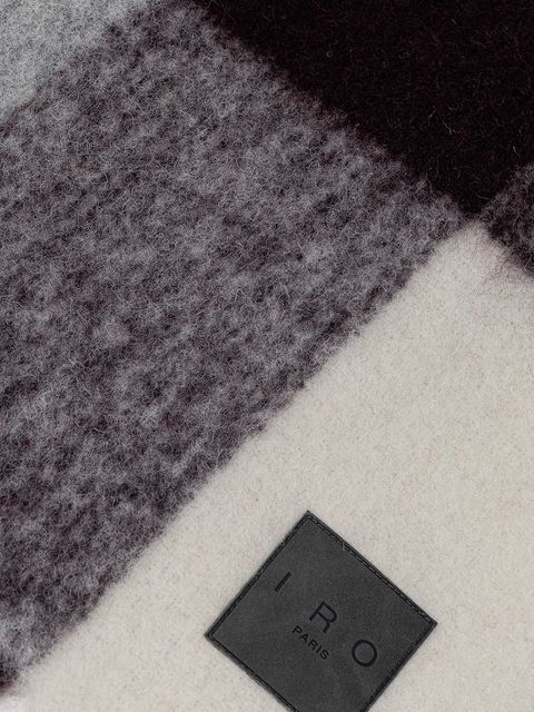 IRO szalik z dodatkiem wełny damski kolor multicolor wzorzysty