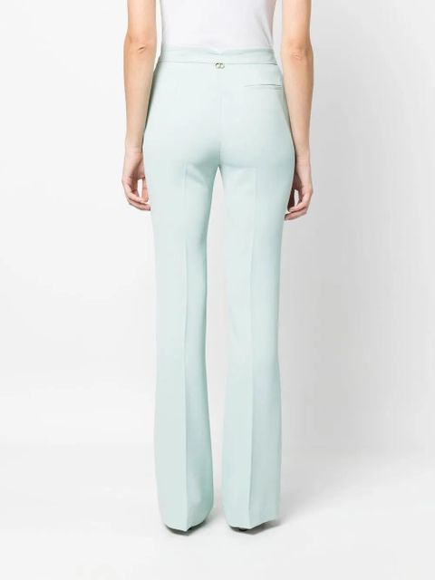 TWINSET pressed-crease tailored trousers - Green