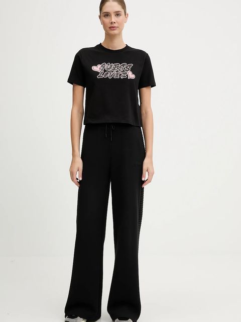 Guess t-shirt FOSCA damski kolor czarny V5BI06 J1314