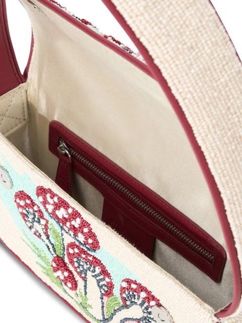 STAUD Tommy beaded mushroom tote bag - Neutrals