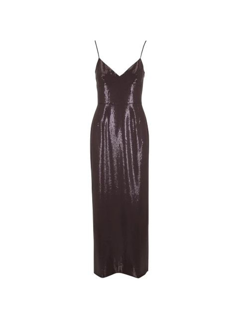 Michael Kors sequin embellished V-neck dress - Brown - zdjęcie produktu nr 1