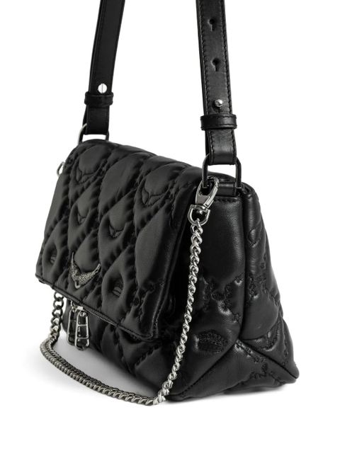 Zadig&Voltaire Rock II quilted chain crossbody bag - Black