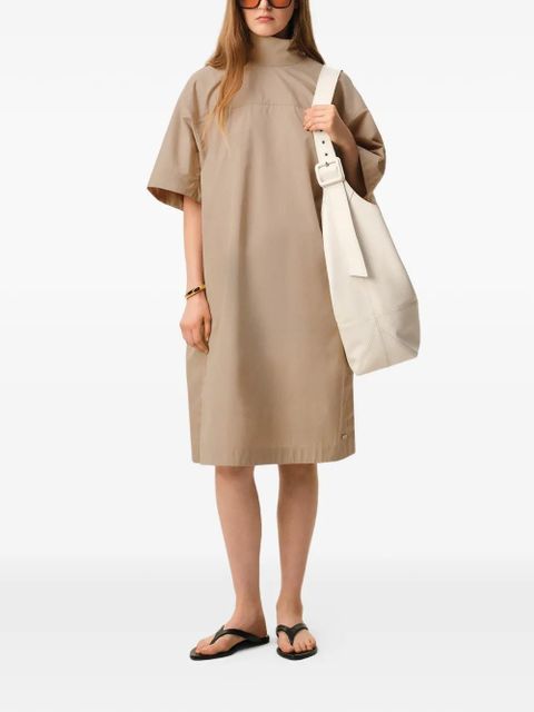 AMI Paris mock-neck buttoned dress - Neutrals - zdjęcie produktu nr 2