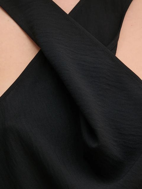 Sisley bluzka kolor czarny gładka 5LTHLH019