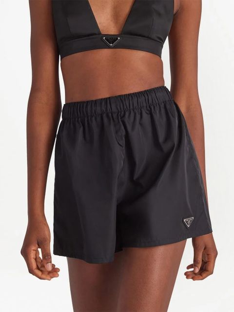 Prada Re-Nylon triangle-logo shorts - Black