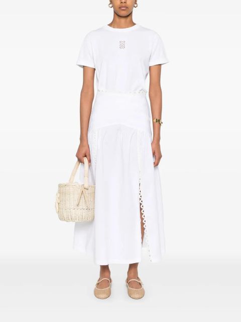 SANDRO logo-embroidered T-shirt - White - zdjęcie produktu nr 2