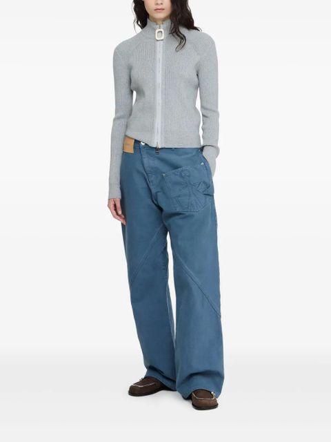JW Anderson Twisted Workwear anchor trousers - Blue