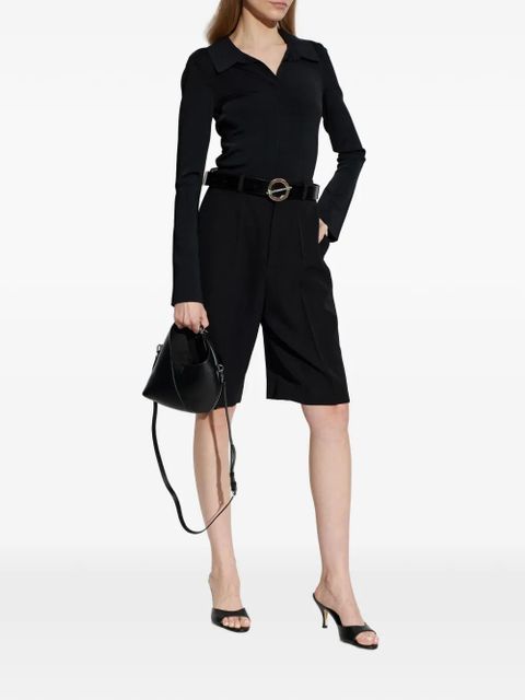 Alexander Wang long-sleeve polo-collar blouse - Black - zdjęcie produktu nr 2