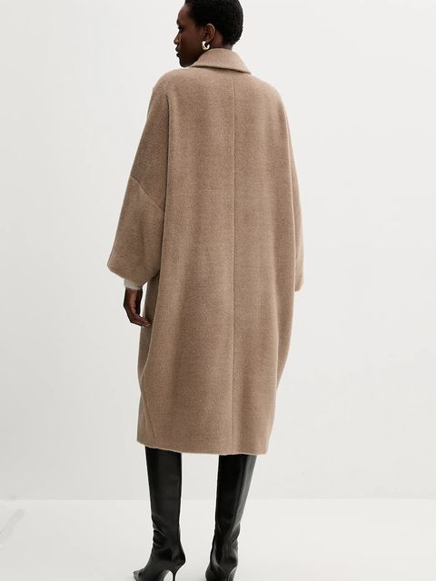 Marella płaszcz wełniany kolor brązowy 2523016122200