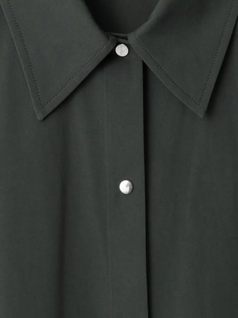 Burberry straight-point collar cotton-blend dress - Green - zdjęcie produktu nr 2