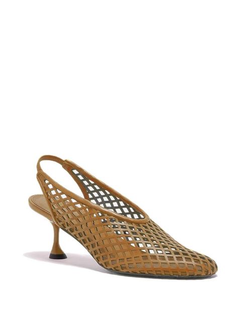 Proenza Schouler Tee perforated slingback pumps - Brown