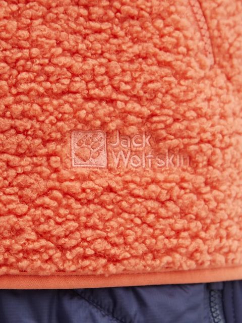 Jack Wolfskin bezrękawnik damski kolor pomarańczowy przejściowy
