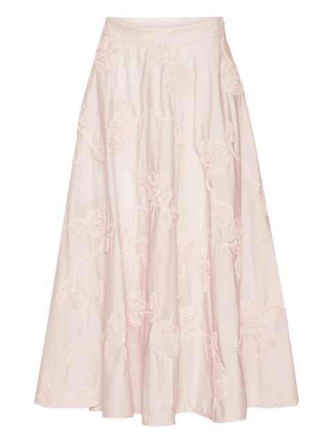 ROTATE BIRGER CHRISTENSEN flower midi skirt - Pink - zdjęcie produktu nr 1