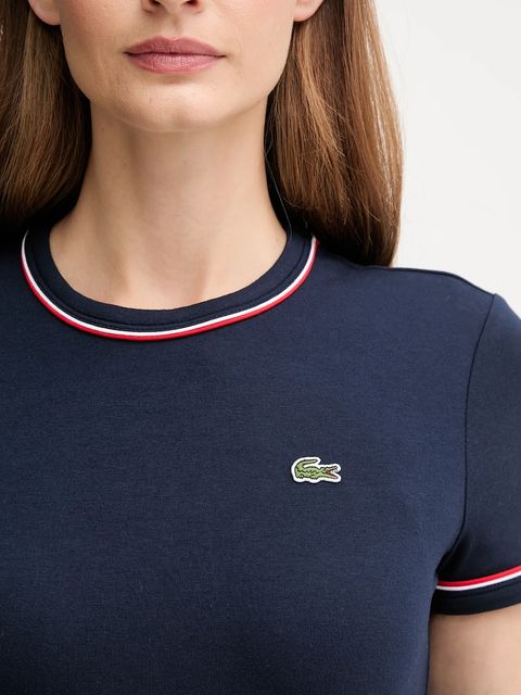 Lacoste t-shirt damski kolor granatowy TF5289