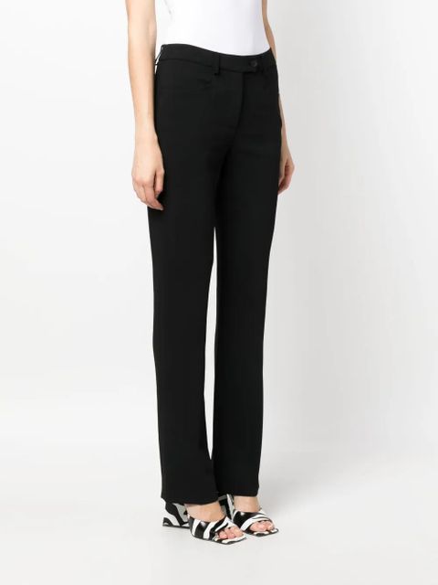 Moschino mid-rise straight-leg trousers - Black