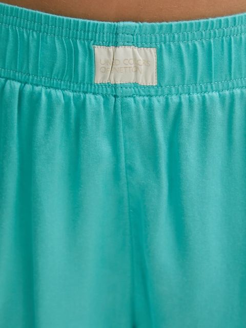 United Colors of Benetton piżama damska kolor turkusowy 41HY3P00S
