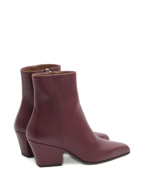 Paris Texas 60mm Jane square-toe Texan-heel boots - Red