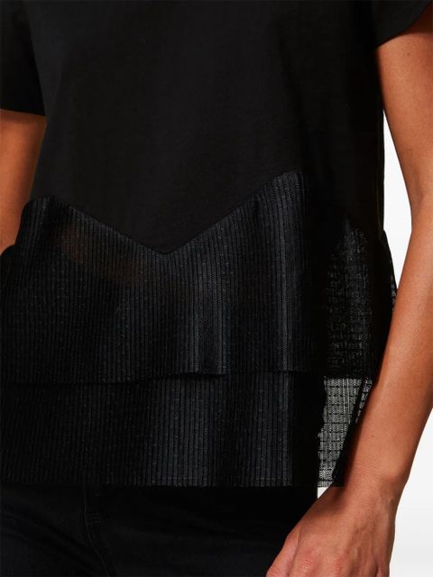 TWINSET tulle t-shirt - Black