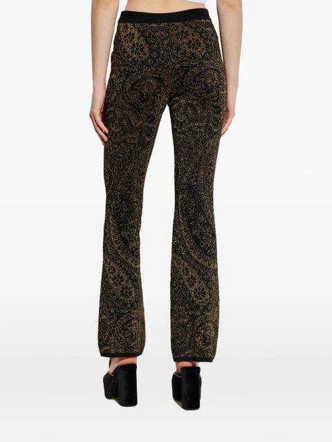ETRO paisley-pattern trousers - Black