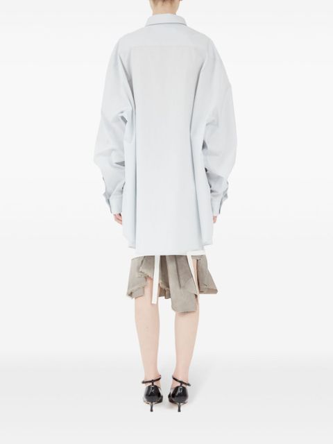 Maison Margiela long-length cotton shirt - White