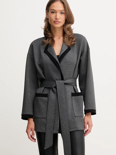 Joseph Ribkoff legginsy lounge z domieszką wełny damski kolor szary 253223 - zdjęcie produktu nr 1