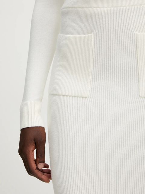 Guess spódnica HARLEY kolor beżowy midi prosta W5BD94 Z0572