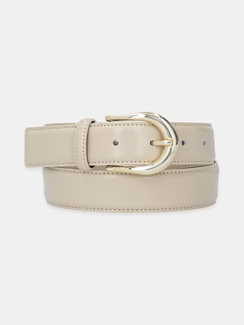 BOSS pasek skórzany damski kolor beżowy 50536887 - zdjęcie produktu nr 1