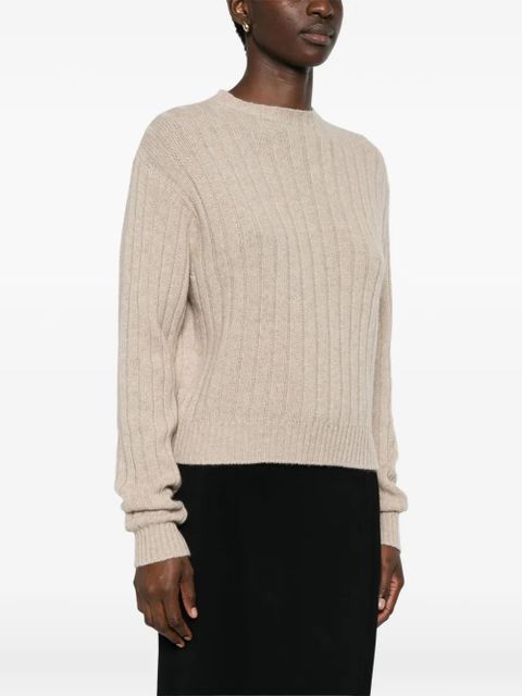 Prada ribbed cashmere sweater - Neutrals