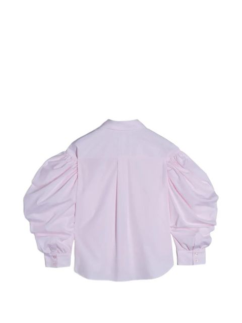 Simone Rocha draped-sleeve round-collar shirt - Pink - zdjęcie produktu nr 2