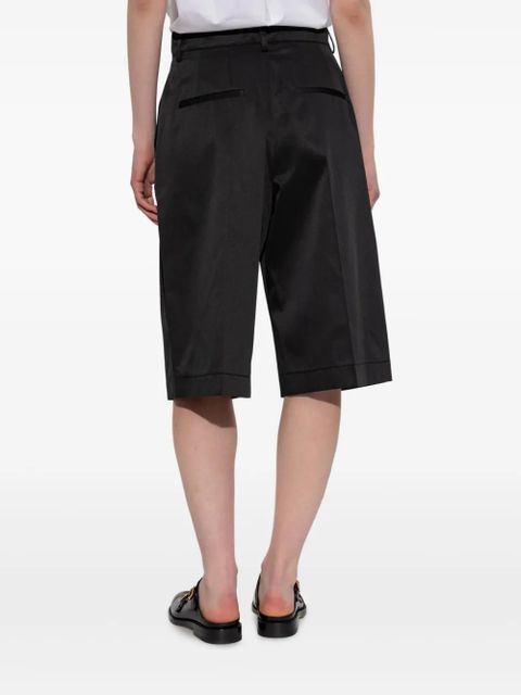 Marni embroidered-logo shorts - Black