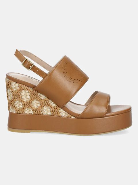 Liu Jo sandały skórzane KAREN 06 kolor brązowy SA5115P0102S1853