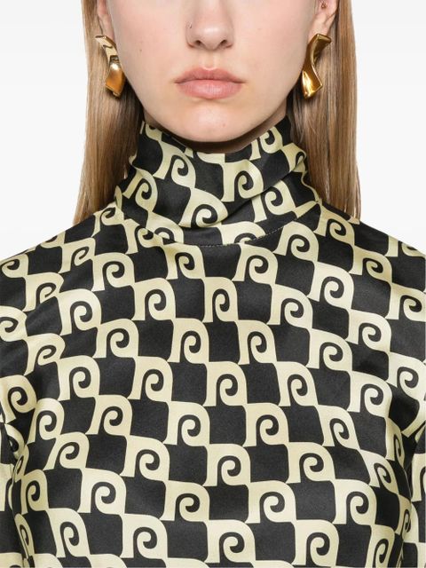 Nanushka roll-neck long-sleeve top - Yellow