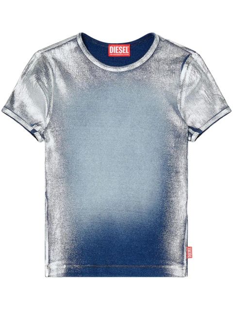 Diesel T-Ele-Long-Q1 T-shirt - Blue - zdjęcie produktu nr 1