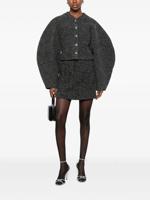 ROTATE BIRGER CHRISTENSEN sequin-embellishment mini skirt - Grey - zdjęcie produktu nr 2