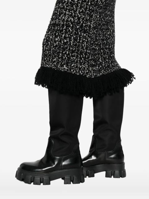 Moncler fringed-detail skirt - Black