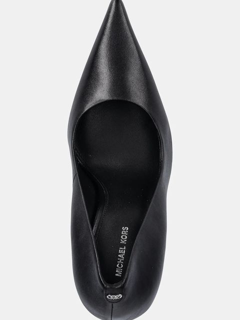 MICHAEL Michael Kors szpilki skórzane Elyse High Pump kolor czarny 40R6EYHP1L.001