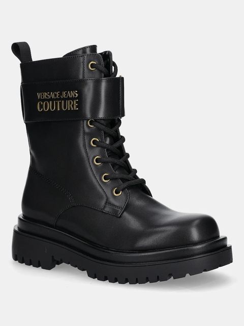 Versace Jeans Couture workery kolor czarny na platformie 79VA3S64 71570 899 - zdjęcie produktu nr 1