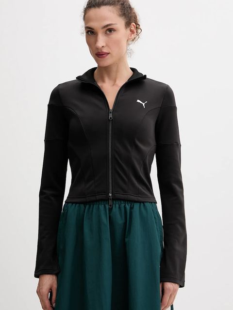 Puma bluza damska kolor czarny gładka 632146 - zdjęcie produktu nr 1