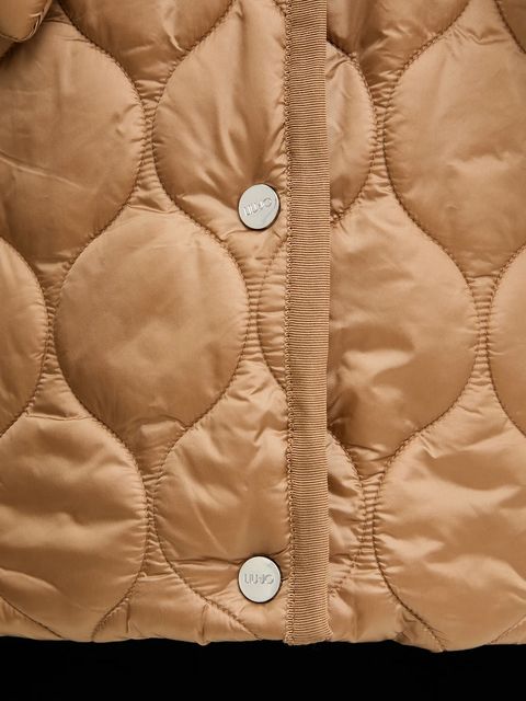 Liu Jo kurtka kolor zielony przejściowa MF5016 T091A