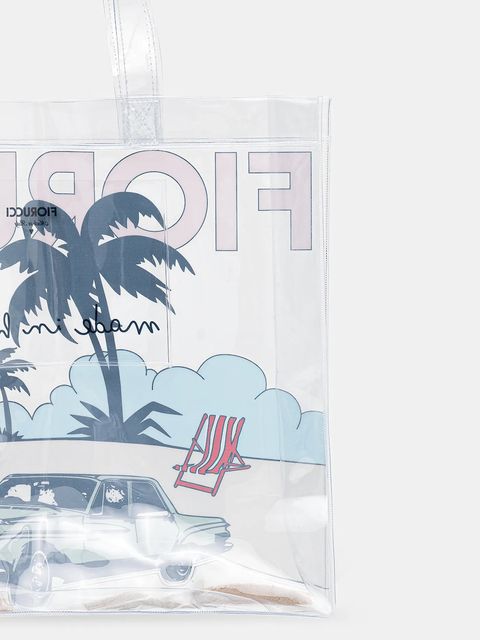 Fiorucci torebka Beach Print Pvc Tote kolor transparentny U01FMABA276PT02MU01