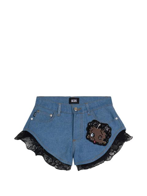 GCDS Betty Boop denim shorts - Blue - zdjęcie produktu nr 1